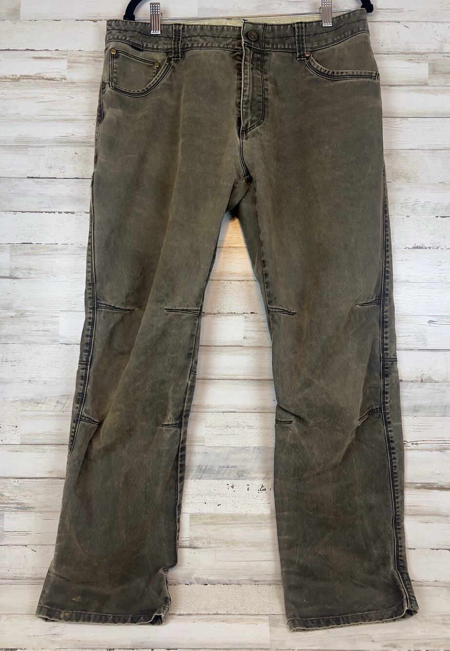 Kuhl Free Rydr Pants Men’s 36x32 Brown Vintage Patina Dye Canvas Hiking Workwear